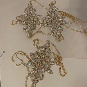 Gold and Silver Crystal lingerie